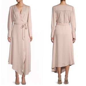 BCBGMAXAZRIA Asymmetrical Wrap Dress